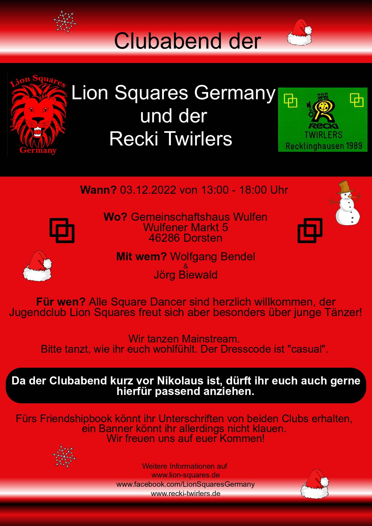 Clubnachmittag mit Lion Squares Germany